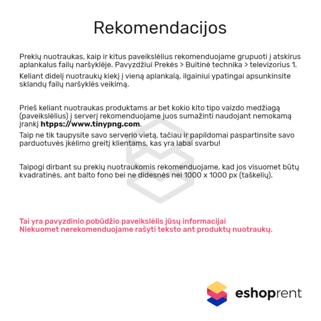 Prekės kortelė - pavyzdinė Nr. 1 3